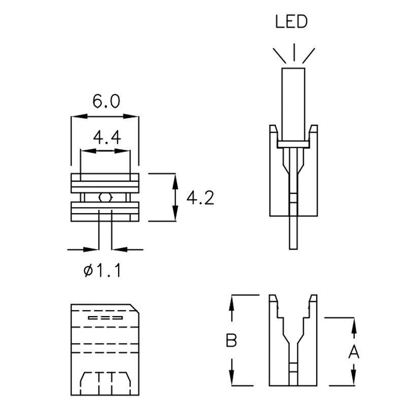 LED Lens Holder LC-QQ6Q